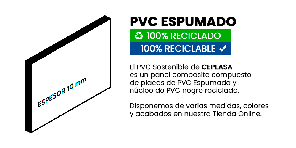 TABLAS Y PANELES DE PLÁSTICO RECICLADO 100%